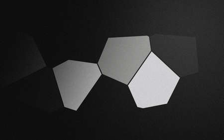 polygons abstract background illustration dark tonesの写真素材