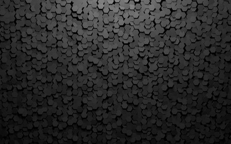 3d illustration hexagons, abstract background illustrationの写真素材