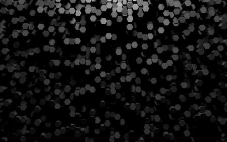 3d illustration hexagons, abstract background illustrationの写真素材