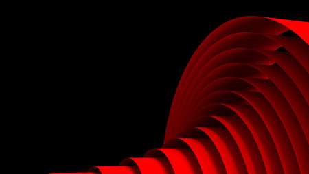 abstract line 3d shape, background illustration indeterminate shape perspective