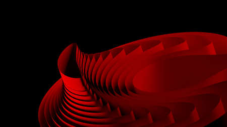 abstract line 3d shape, background illustration indeterminate shape perspectiveの写真素材