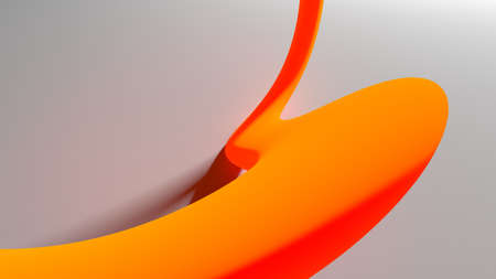 abstract line 3d shape, background illustration indeterminate shape perspectiveの写真素材