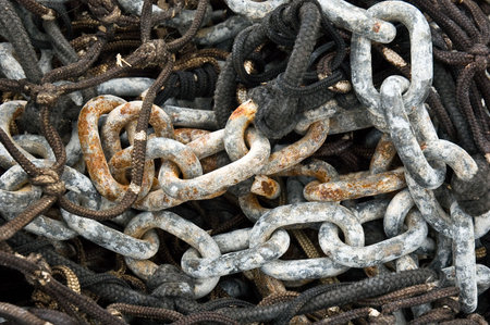 chaine de bateauの写真素材