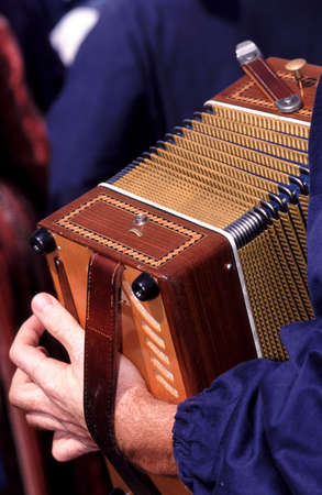 player of accordionの写真素材