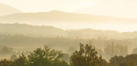 countryside in the small hoursの写真素材