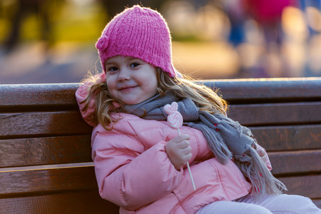 Beautiful 3 year old girl portraitの写真素材