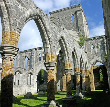 Unfinished Church, St. George Bermudaの写真素材