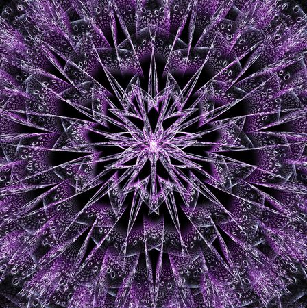 A purple star exploding out from the center of this star.   の写真素材