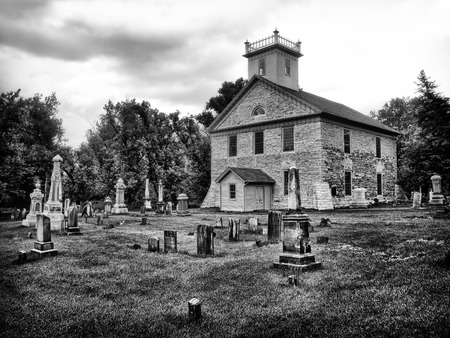 Historic Fort Herkimer Church, northern New York                             の写真素材