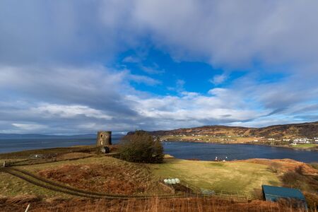 Typical scottish countryside landscapeの写真素材