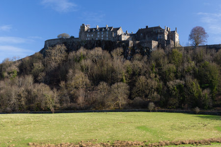 Stirling castle on top of the rockのeditorial素材