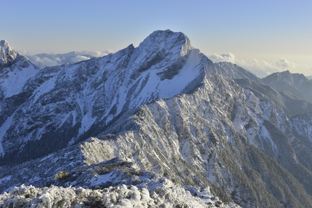 Yushan in Taiwan.の写真素材