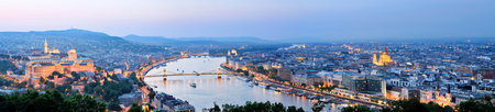 Budapest  Panorama by night  