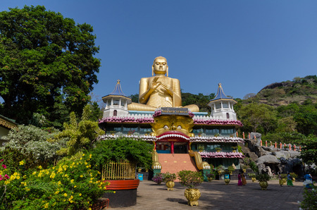 Golden Temple of Dambulla, Sri Lankaの写真素材