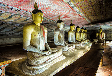 Ancient cave temple at Dambulla, Sri Lankaのeditorial素材