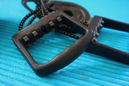 Fitness Workout at Home with a dumbbell