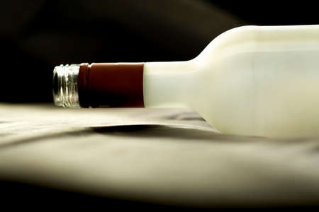 empty wine bottleの写真素材