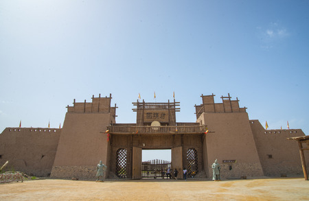 Shantou building at Xinjiang.のeditorial素材