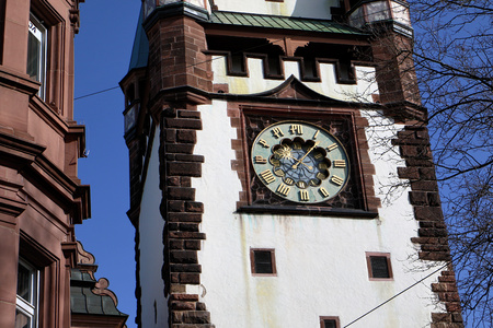 The Martinstor in Freiburg, Germanyの写真素材