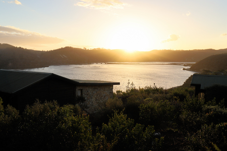 Knysna Bay, South Africaの写真素材