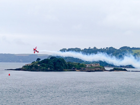Aeroplane Display Over Plymouth Soundの写真素材