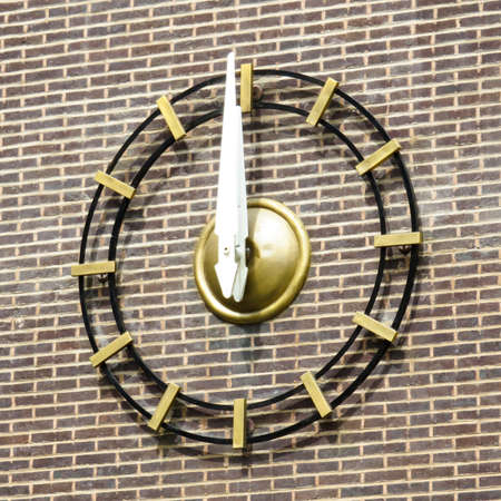 Unnumbered  Exterior Brick Wall Clockの写真素材
