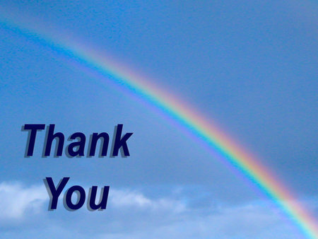 Rainbow Thank Youの写真素材