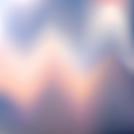 Abstract blurred background with zigzags. Colorful textured template. Soft gentle design of blue, purple, pink, violet, yellow gradient waves pattern. Vector illustrationのイラスト素材