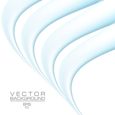 Light blue 3d shapes with metallic effect. Colored abstract vector background, soft glowing gradient. Technology design element. Template for book, brochure, poster, leaflet, flyer, presentationのイラスト素材