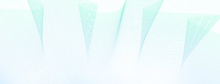 Pleated light blue, green net. Colored watermark for gift card, certificate, cheque, voucher....