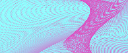 Technology magenta pattern, celeste background. Futuristic wave. Abstract landing page template....