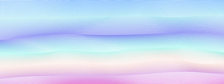 Line art design with soft blue, violet, turquoise green, purple, beige gradient. Abstract banner...