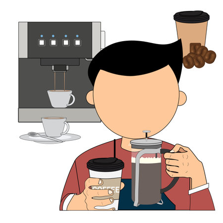 Coffee concept with icon design, vector illustration 10 eps graphic.の写真素材