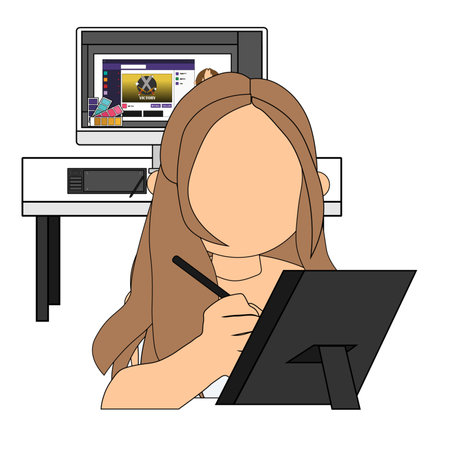 digital art Illustrationの写真素材