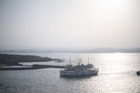 The Sakurajima Ferry connects Kagoshima Port in Kinko Bay with the Sakurajima Port Ferry Terminal.のeditorial素材