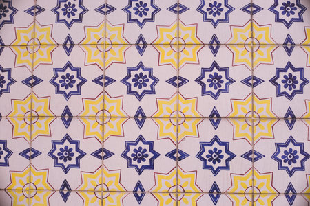 Old Tile Exterior Wall in Historic Centre of Porto, Portugal