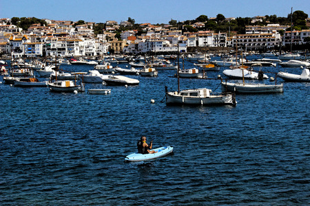 Bay of Cadaques, Catalonia (Spain)の写真素材