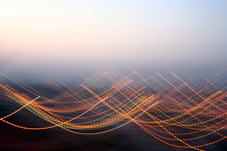Abstract moving lines