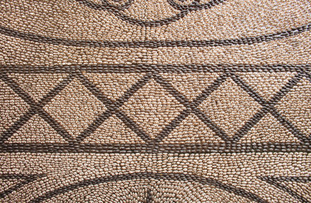 Mosaic made of pebbles in Turkey.の写真素材