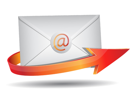 Vector illustration of email. File is in eps10 format.のイラスト素材