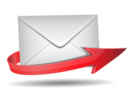 Vector illustration of mailのイラスト素材