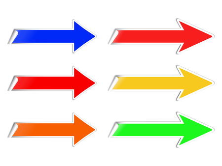 Vector illustration of some arrows. This is eps10 file.のイラスト素材