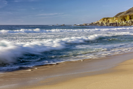 Bodega Bay Surf, Bodega Bay, Californiaの写真素材