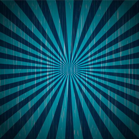 Blue rays on grunge background. Vector illustrationのイラスト素材