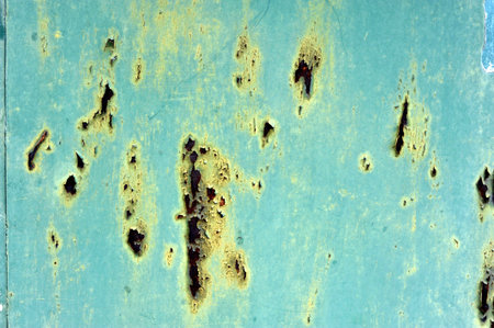 Green metallic rusty 