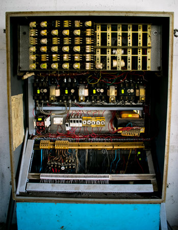 Switch fuse box electric old vintage Out of order old not functional vintage