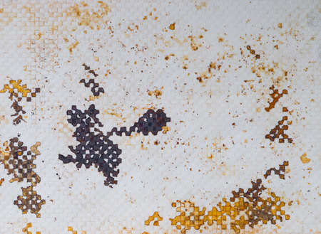 Background chequered rusty white board Nice copy space broken pattern tilesの写真素材