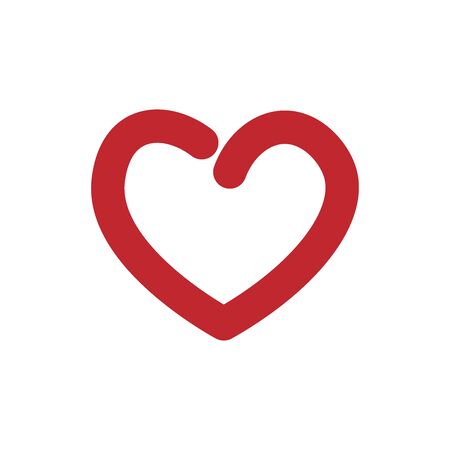 Heart icon , symbol of love , vector , illustration.のイラスト素材