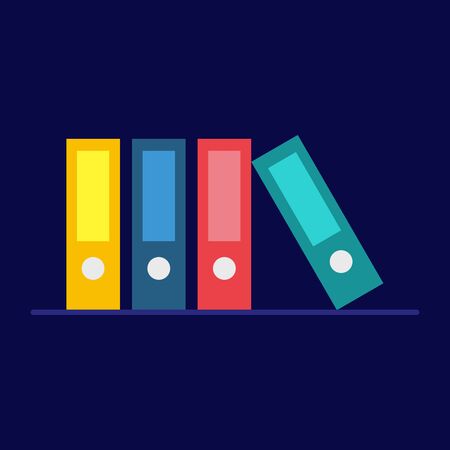 Office document file icon, color file folder, vector, illustration.のイラスト素材