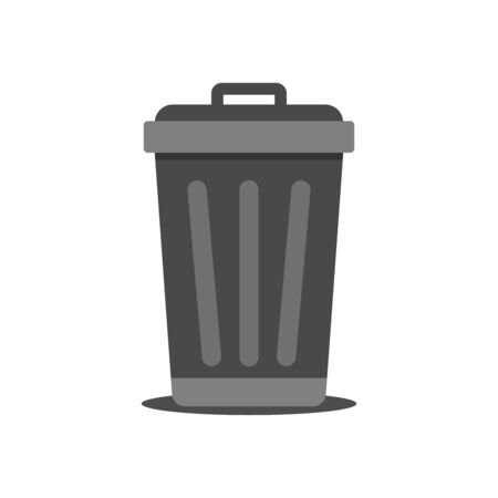 Bin icon, trash bin, garbage and trash, vector, illustration.のイラスト素材